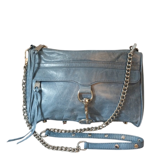 Rebecca Minkoff Handbags - Rebecca Minkoff Blue Leather Mini Mac Crossbody Bag